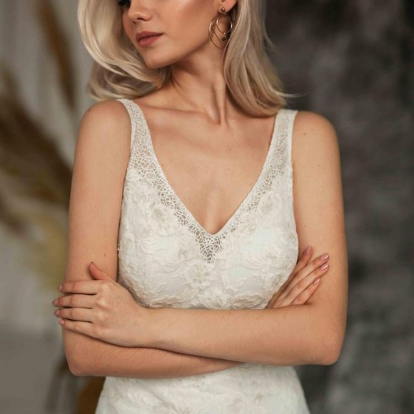 NWOT Love Spell Designs Adeila Wedding Dress Gown US 4 - Picture 5 of 11